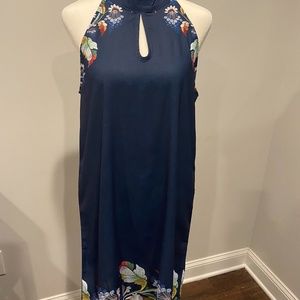 Misslook Navy and Floral Sundress